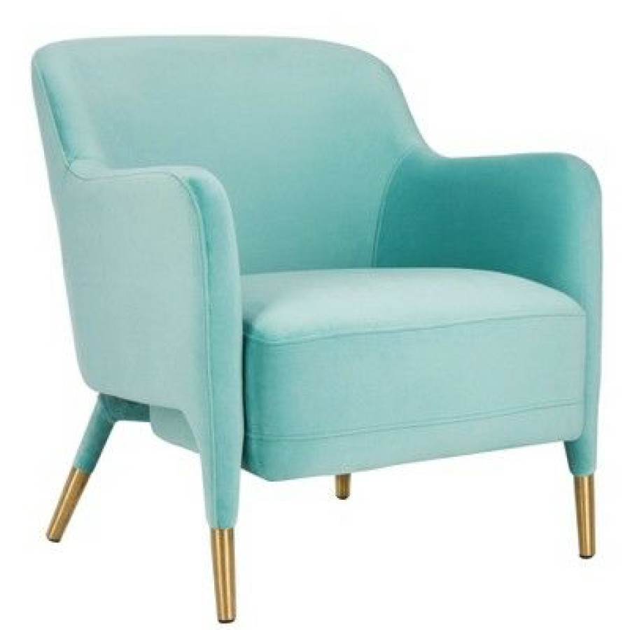 Topaz Velvet Armchair Safavieh | * Online