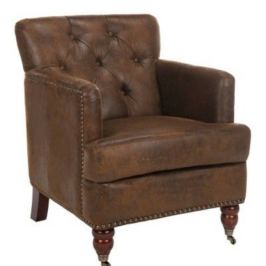 Colin Tufted Club Chair Safavieh | * Hot