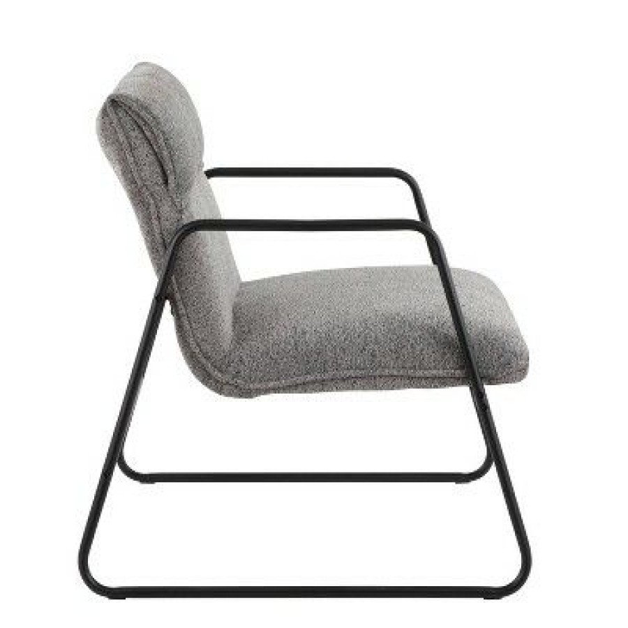 Casper Armchair Polyester/Steel Black/Gray Lumisource | * Best