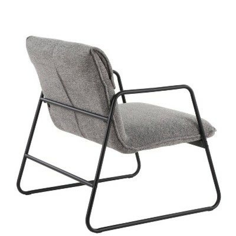 Casper Armchair Polyester/Steel Black/Gray Lumisource | * Best