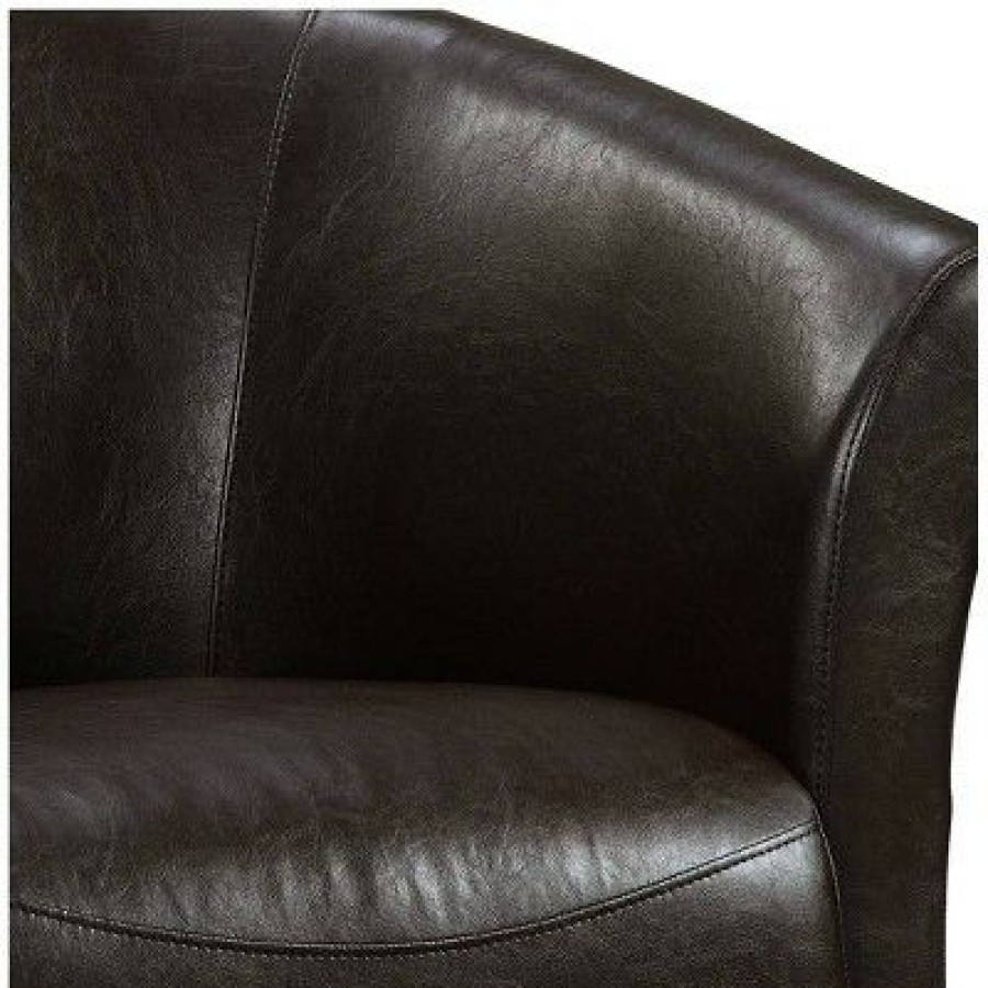 Studio 55D Rocket Rivera Brown Swivel Accent Chair | * Clearance