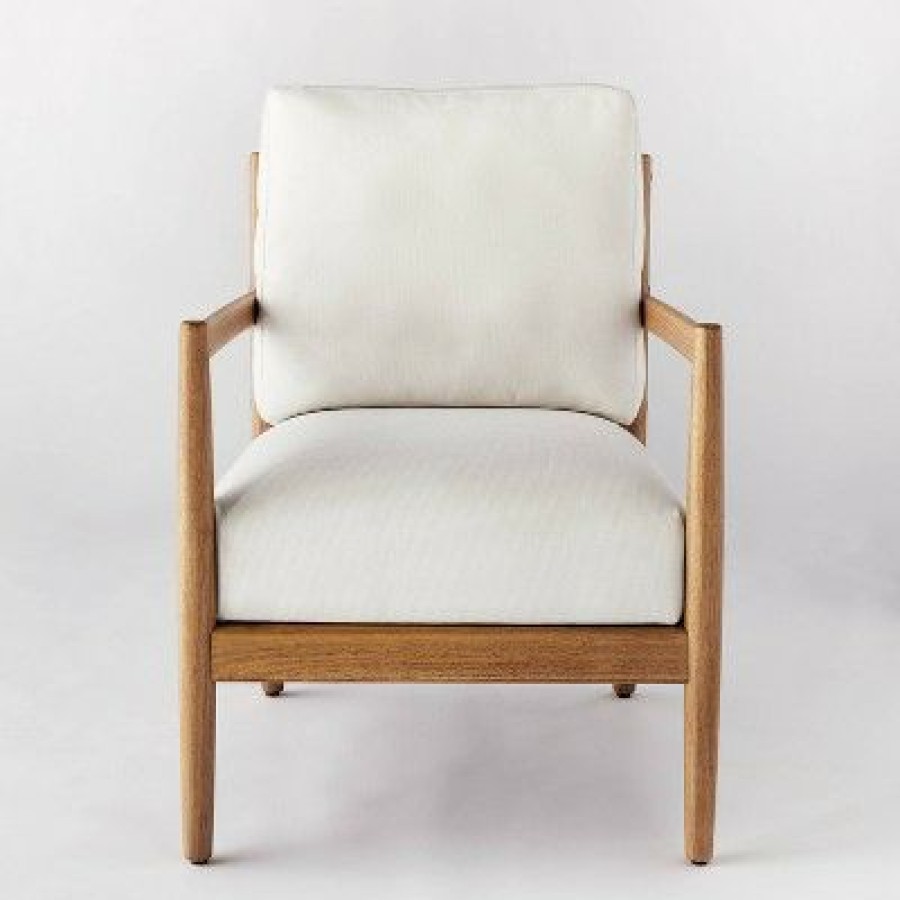 Threshold Designed W/Studio Mcgee Park Valley Ladder Back Wood Arm Accent Chair Threshold Designed With Studio Mcgee | * Wholesale