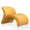 Set Of 2 Rosebud Wool Blend Accent Chairs Yellow Manhattan Comfort | * Clearance