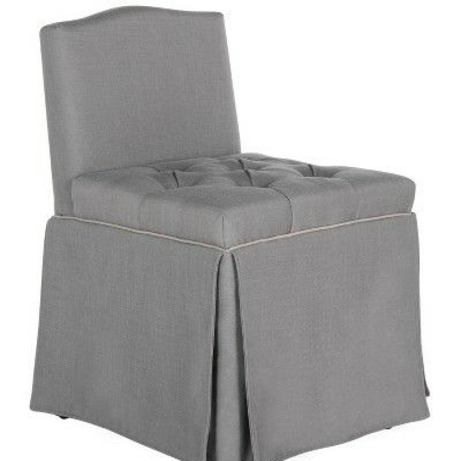 Betsy Vanity Chair Gray / Taupe Safavieh | * Hot