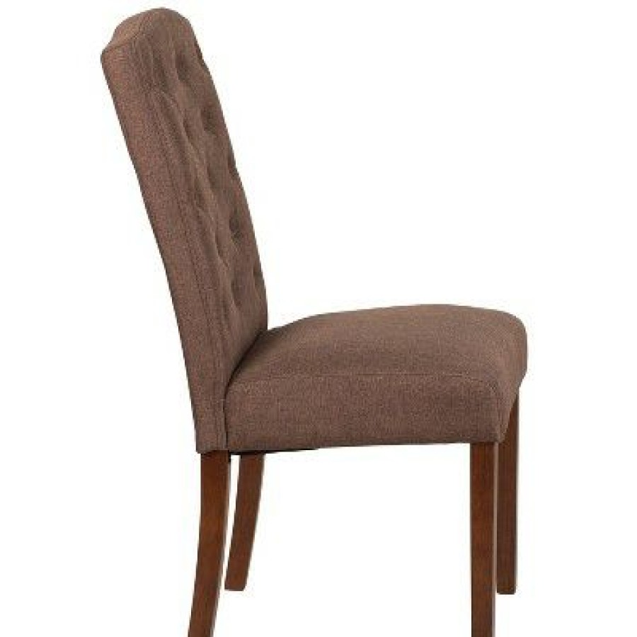 Flash Furniture Hercules Grove Park Series Diamond Patterned Button Tufted Parsons Chair | * Best