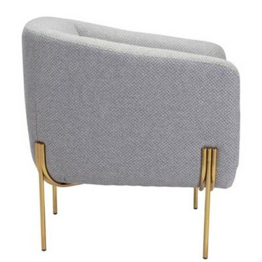 Mikala Armchair Gray/Gold Zm Home | * Best