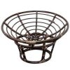 42 Rattan Papasan Chair With Solid Twill Cushion International Caravan | * Best