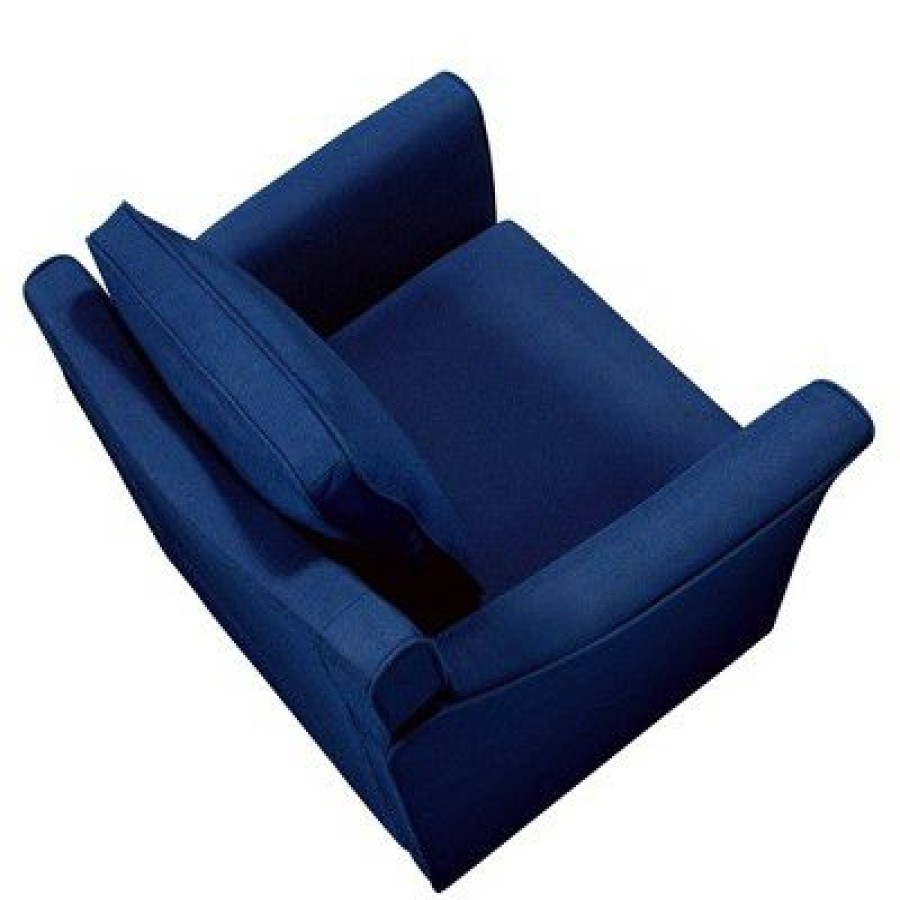 Cabico Upholstered Accent Chair Royal Blue Mibasics | * New