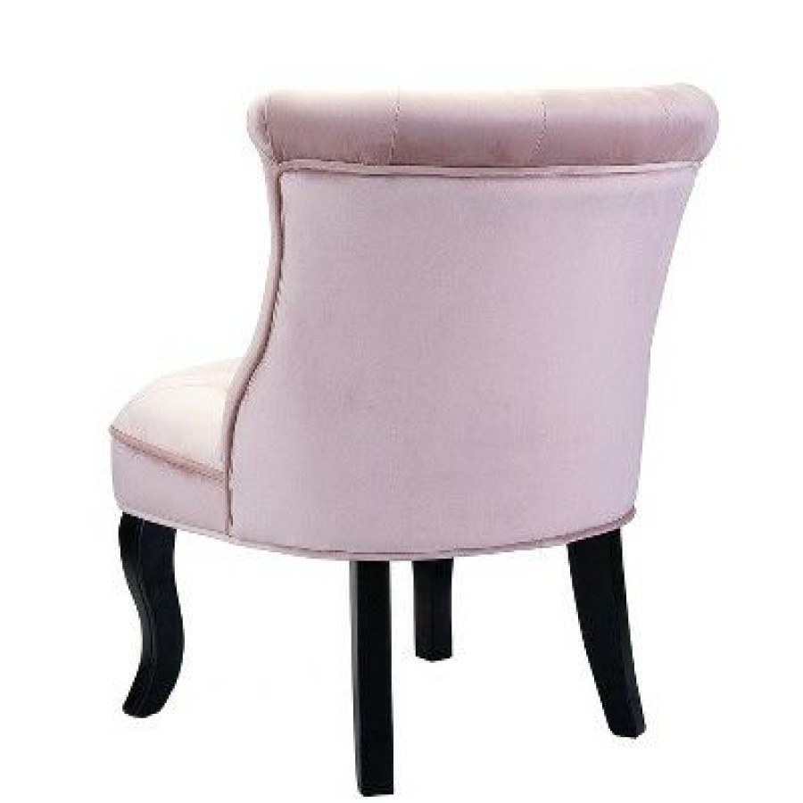 Louise Velvet Accent Chair With Tufted Button Back | Karat Home | * Clearance