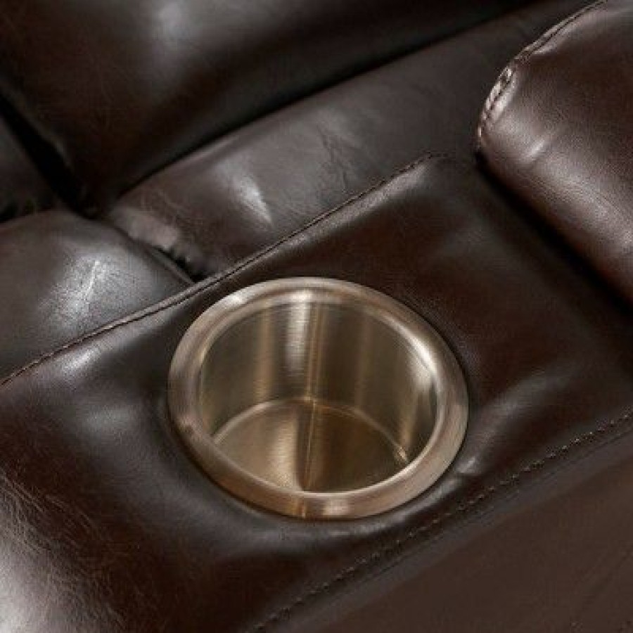 Emersyn Tufted Leather Power Recliner With Arm Storage And Usb Cord Brown Christopher Knight Home | * Hot