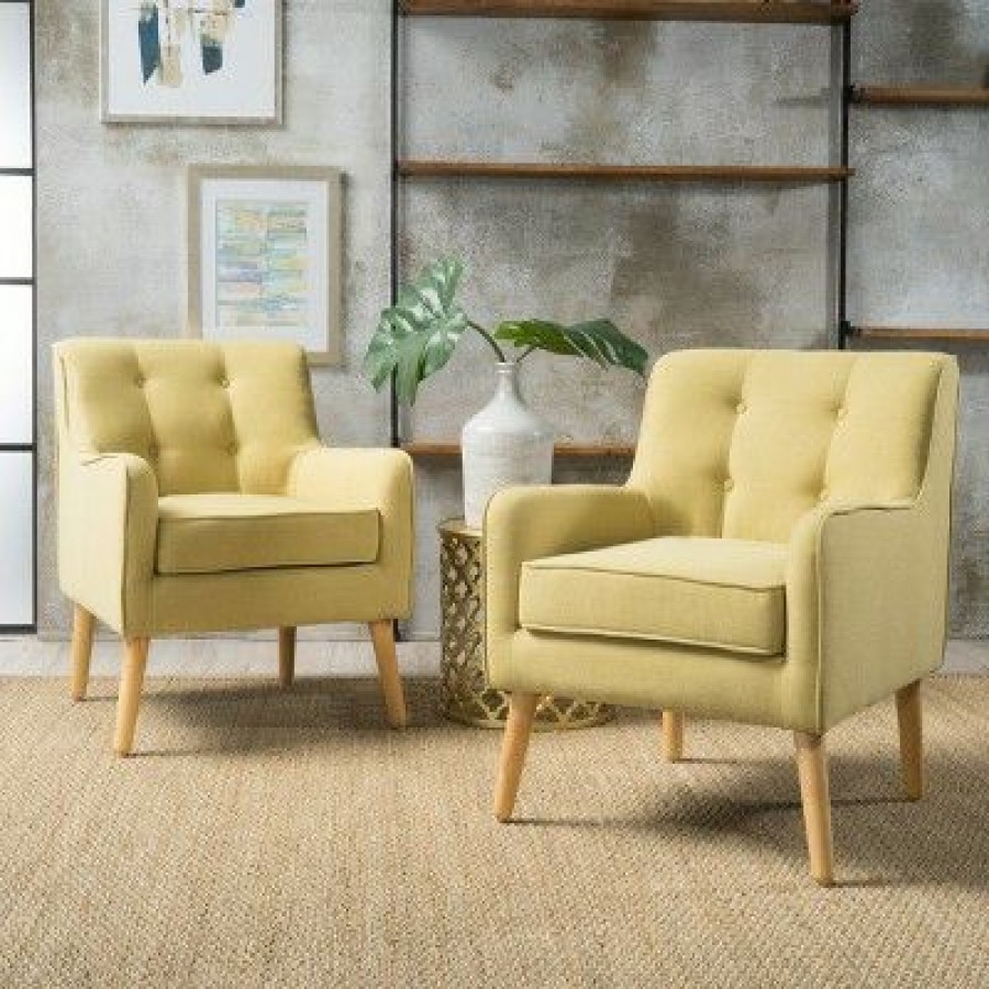 Set Of 2 Felicity Mid-Century Armchairs Christopher Knight Home | * Clearance