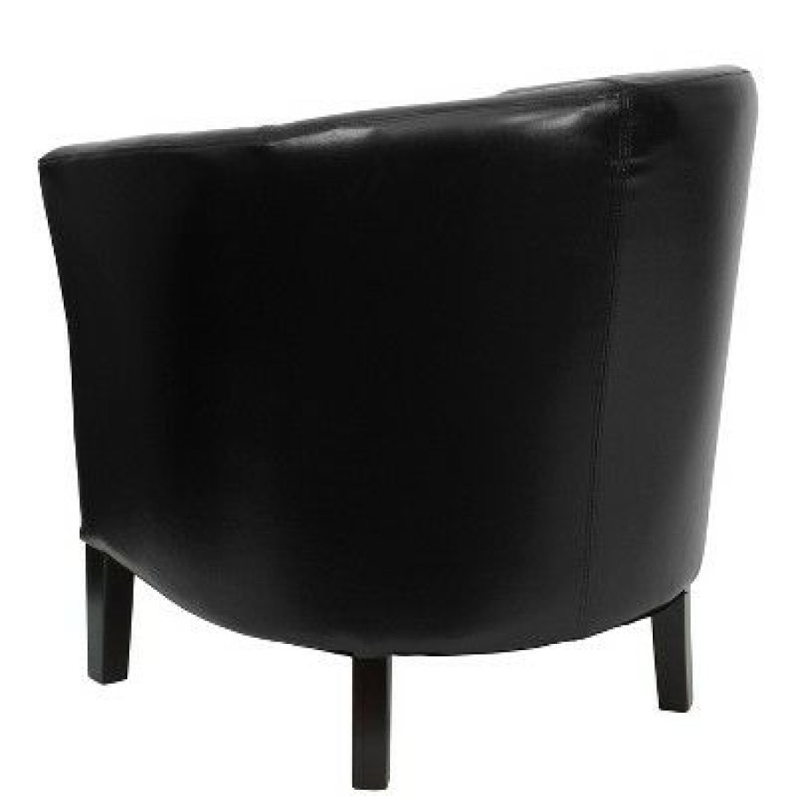 Flash Furniture Leathersoftsoft Barrel Shaped Guest Chair | * Best