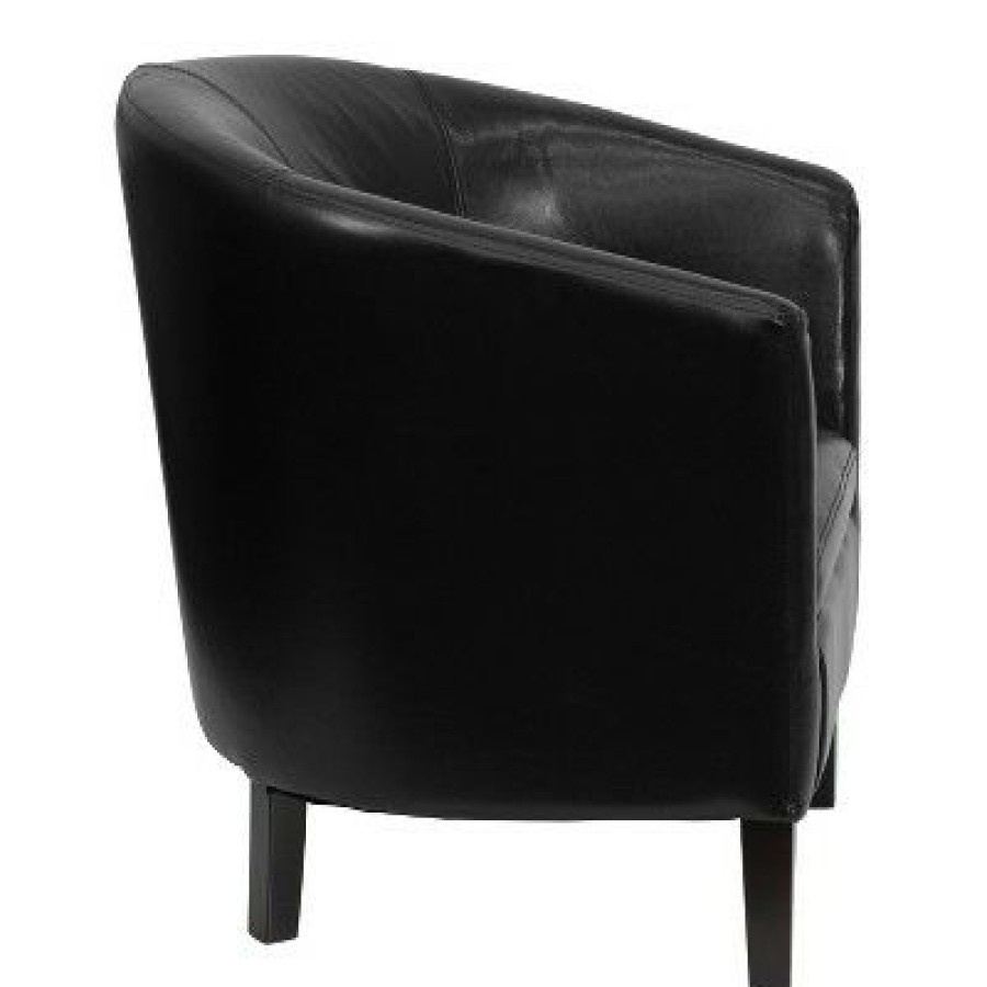 Flash Furniture Leathersoftsoft Barrel Shaped Guest Chair | * Best