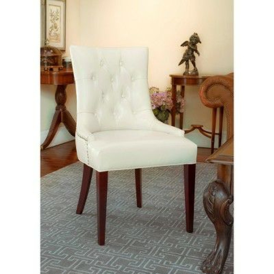 Amanda 19 H Tufted Chair W/ Nickel Nail Heads Safavieh | * Hot