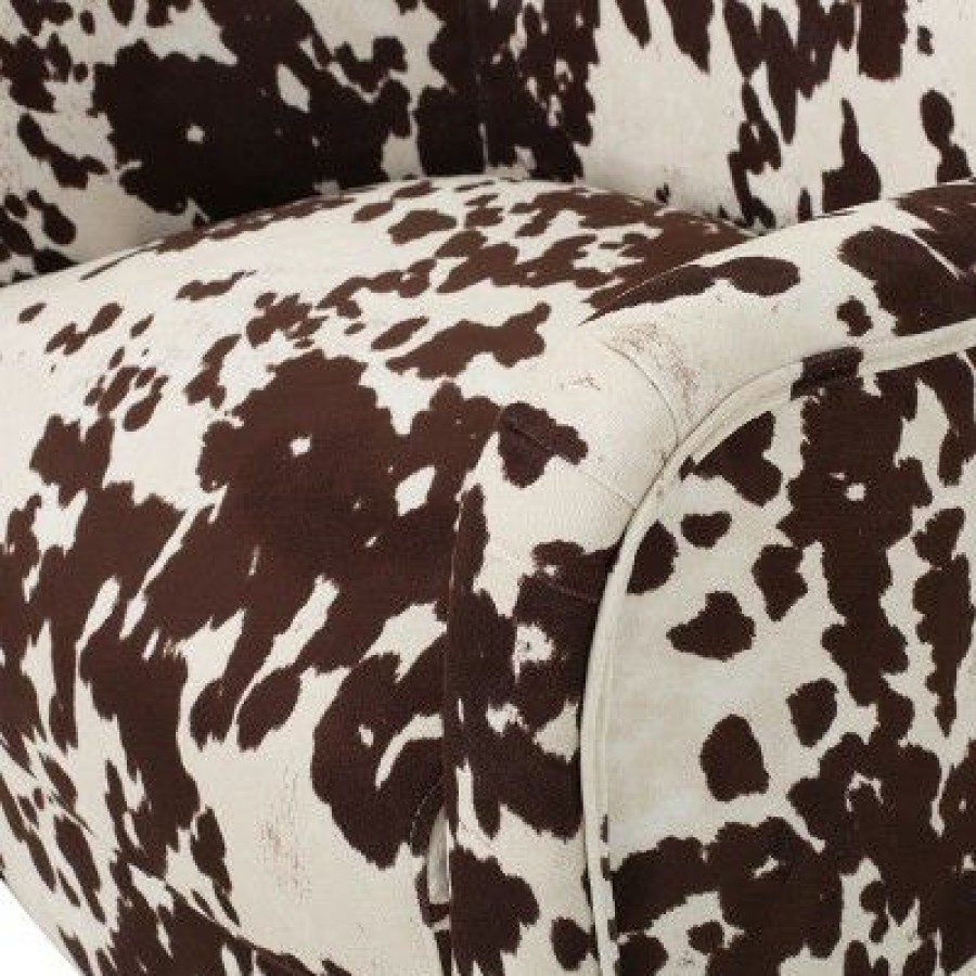 Arabella New Velvet Club Chair Milk Cow Christopher Knight Home | * Clearance