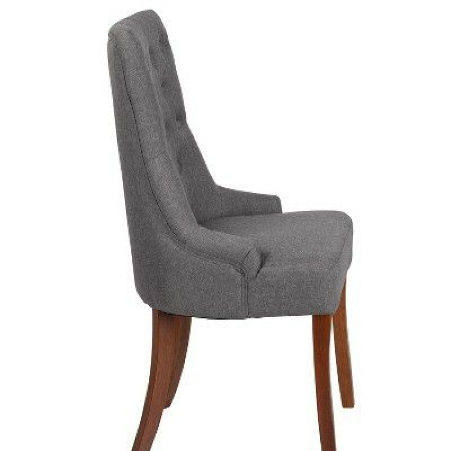 Flash Furniture Hercules Paddington Series Gray Fabric Tufted Chair | * Hot