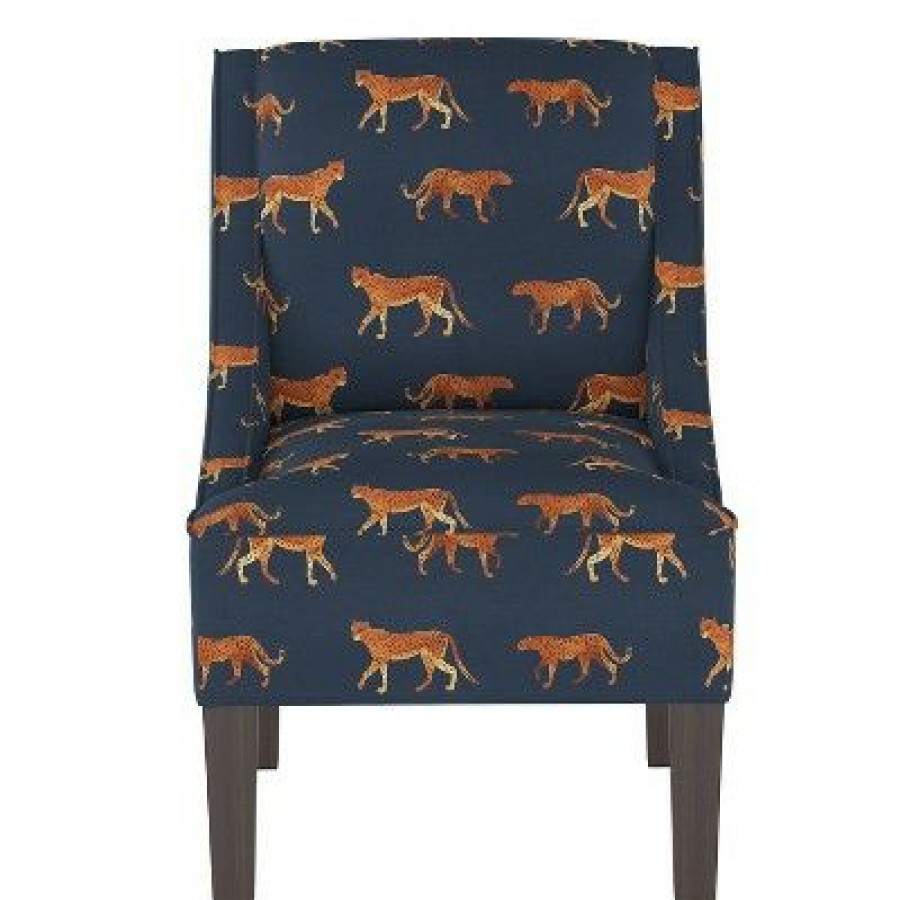 Swoop Armchair Cheetah Walk Navy Skyline Furniture | * Best