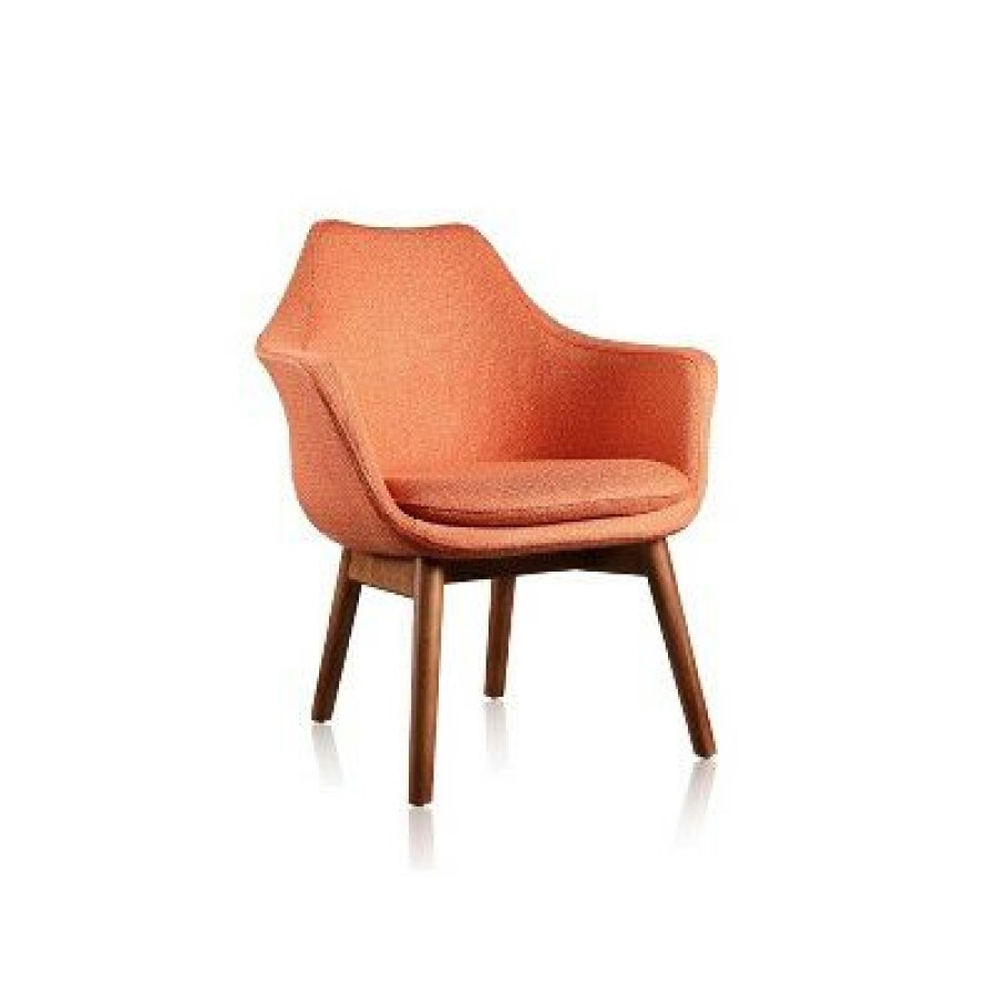 Set Of 2 Cronkite Twill Accent Chairs Orange Manhattan Comfort | * Online