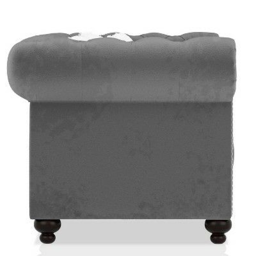 Paseo Button Tufted Chair With Nailhead Trim Mibasics | * Hot