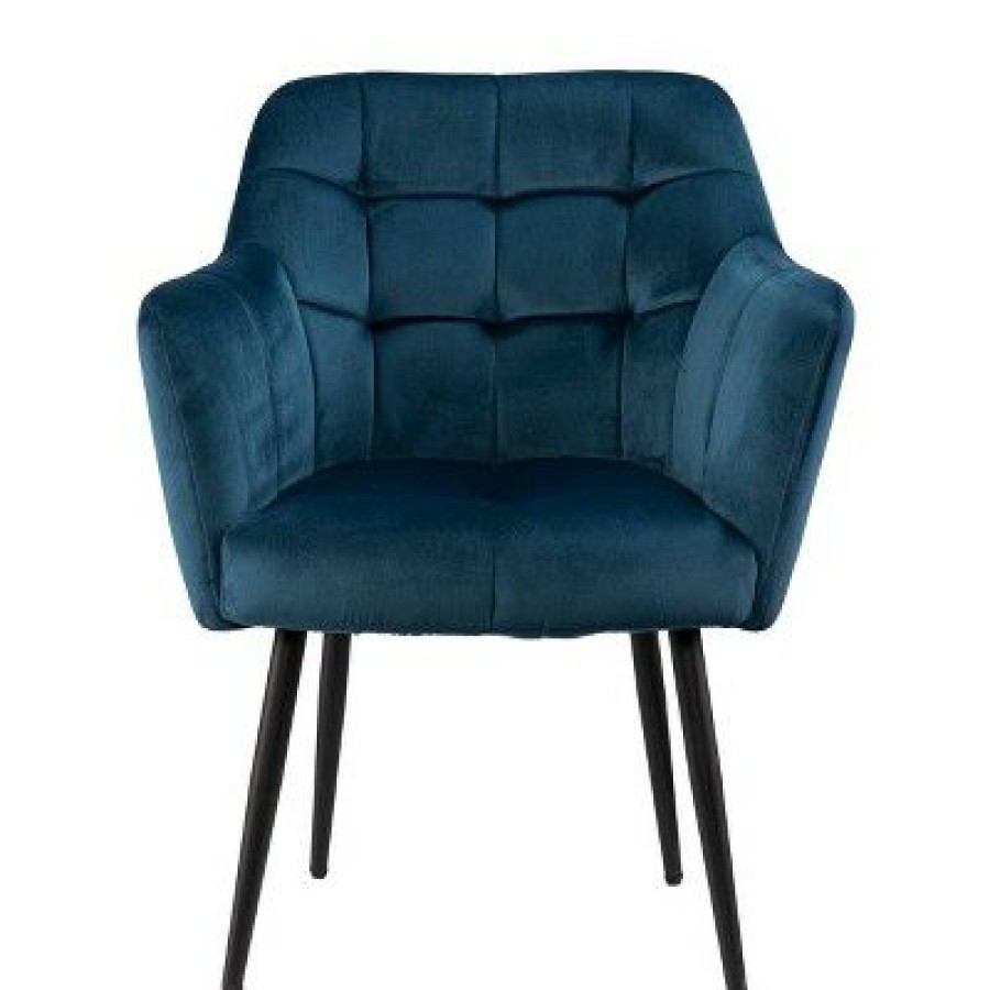 Bartwin Upholstered Accent Chair Blue/Black Southern Enterprises | * Best