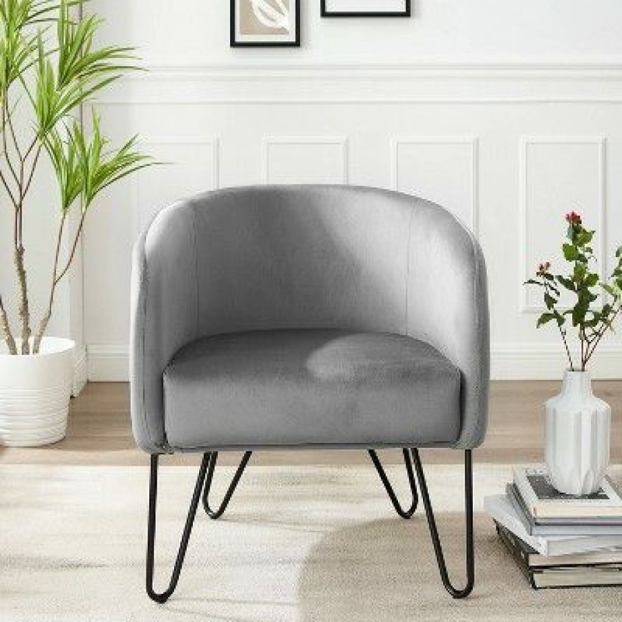 Parkway Velvet Accent Chair Crosley | * Hot