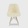 Remy Flokati Chair White Linon | * Online