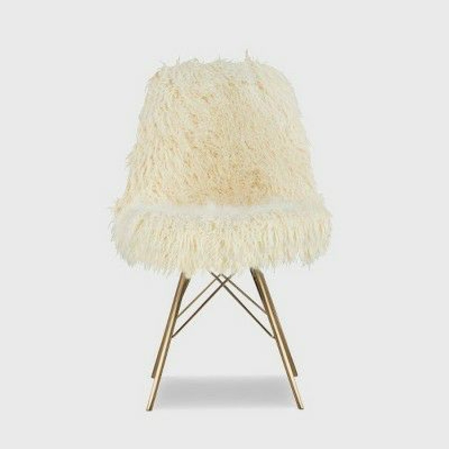 Remy Flokati Chair White Linon | * Online