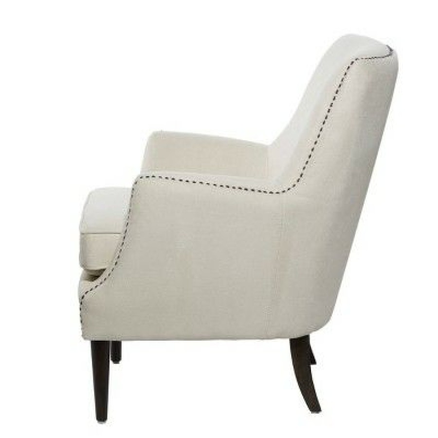 Contemporary Polyester And Wood Accent Chair Olivia & May | * Wholesale