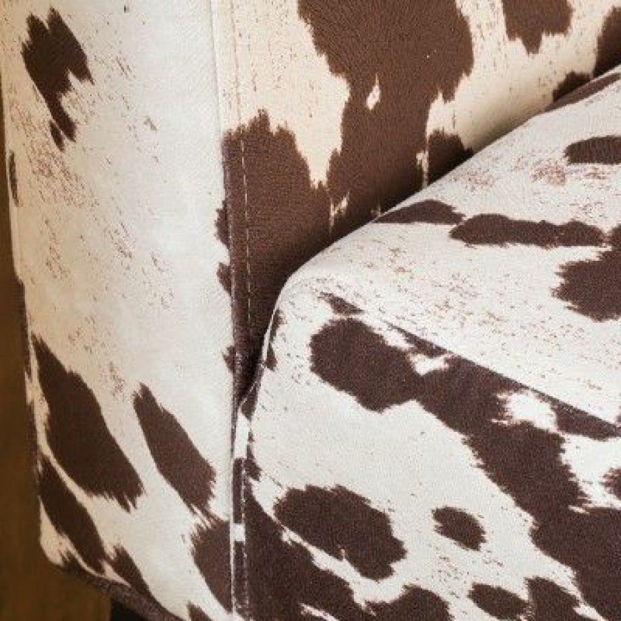 Set Of 2 Kassi Cowhide Print Upholstered Accent Chair Christopher Knight Home | * Clearance