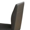 Chair With Faux Leather And Sleek Metal Legs Gray Benzara | * Best