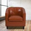 Flash Furniture Leathersoft Lounge Chair With Sloping Arms | * Clearance