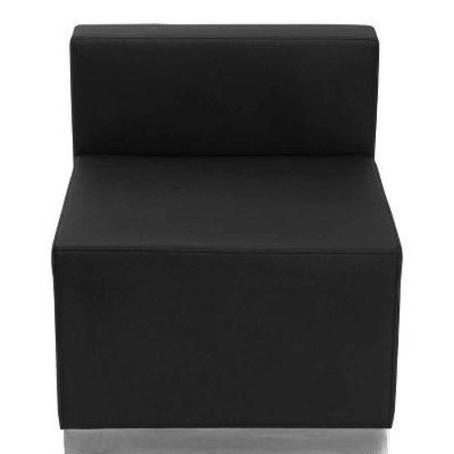 Flash Furniture Hercules Alon Series Leathersoft Chair With Brushed Stainless Steel Base | * New