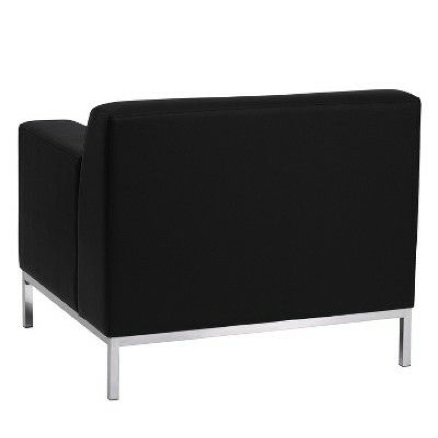 Flash Furniture Hercules Definity Series Contemporary Black Leathersoft Chair With Stainless Steel Frame | * Best