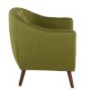 Rockwell Mid-Century Modern Accent Chair Brown/Green Lumisource | * Clearance