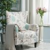 Arabella Club Chair White/Blue Christopher Knight Home | * Wholesale