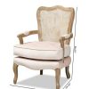 Vallea Traditional Velvet Wood Armchair Baxton Studio | * Wholesale