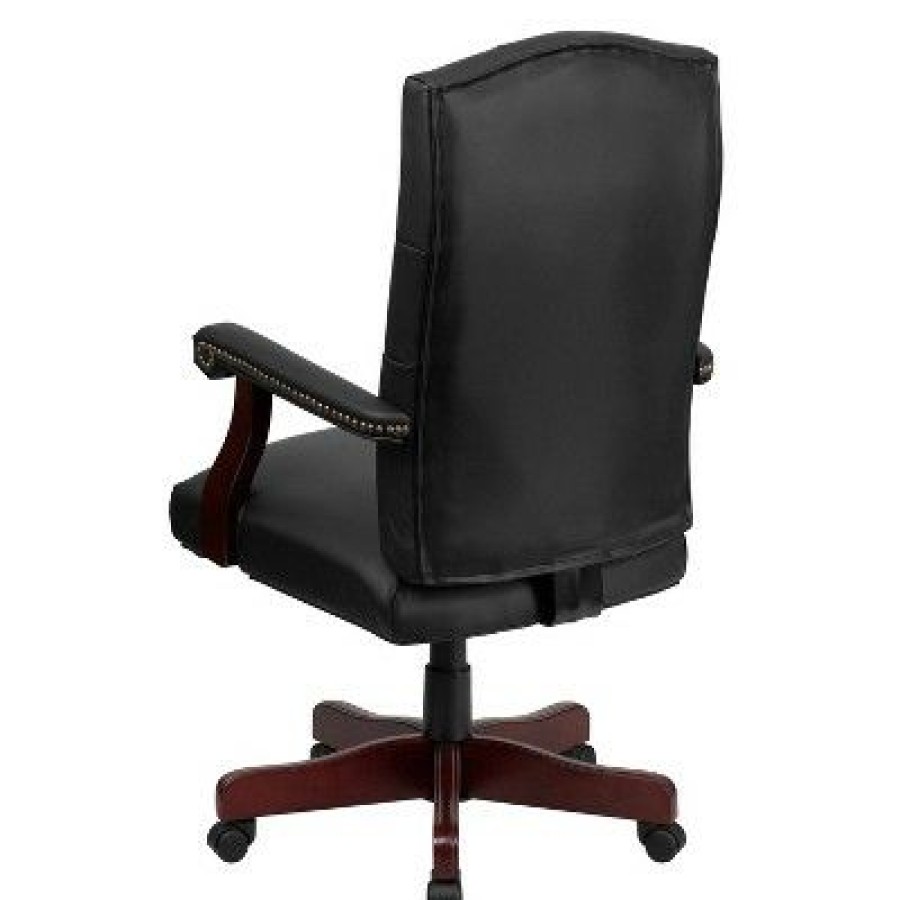 Martha Washington Leather Swivel Office Chair Flash Furniture | * Best