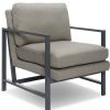 Russell Bronze Metal Frame Accent Chair Finch | * Hot