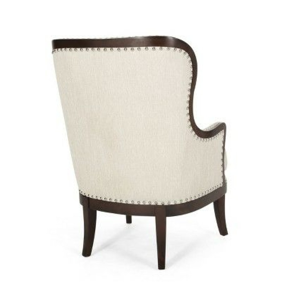 Mantua Contemporary Fabric Upholstered Accent Chair With Nailhead Trim Christopher Knight Home | * Online