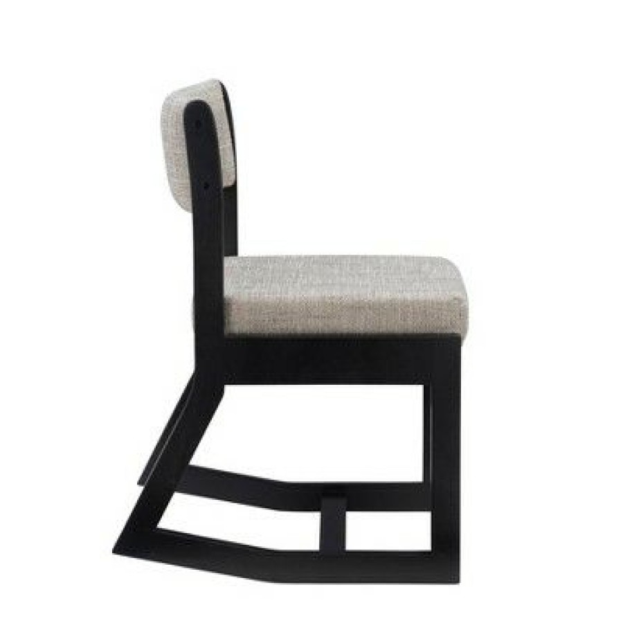 Callum Upholstered Rocking Chair Black Linon | * Wholesale