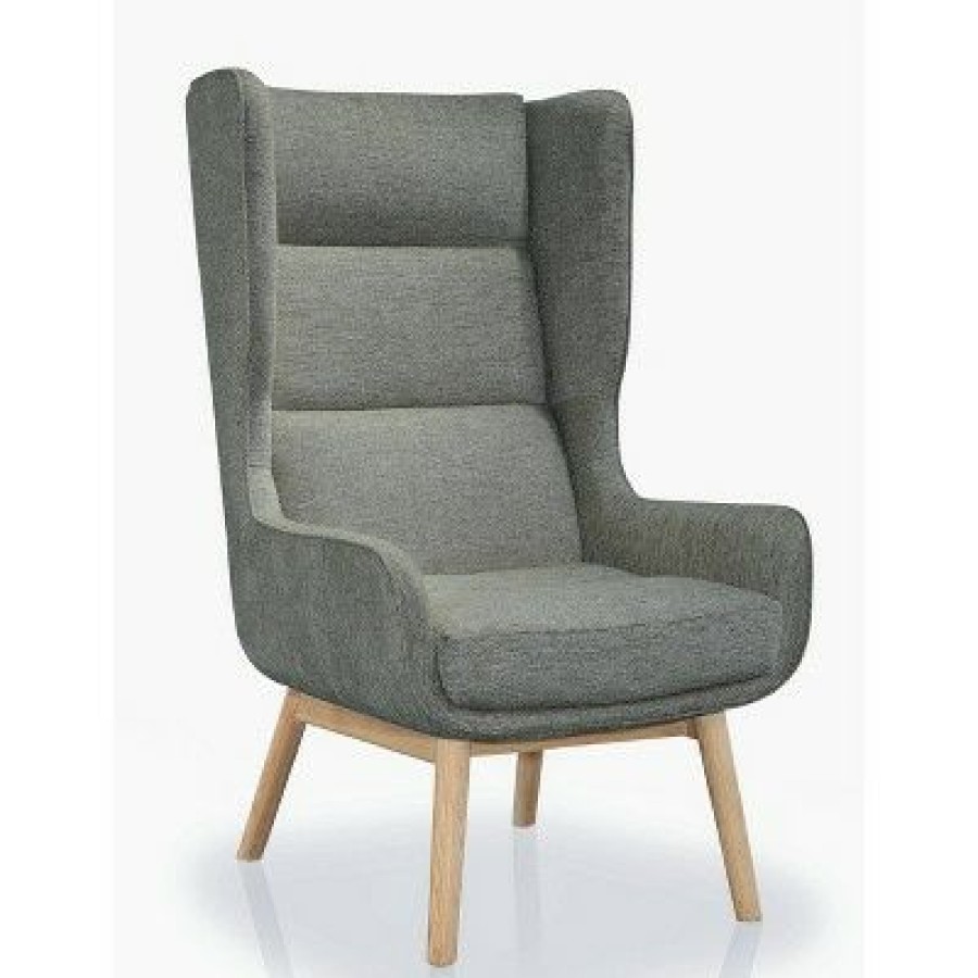 Set Of 2 Sampson Twill Accent Chairs Graphite Manhattan Comfort | * Wholesale