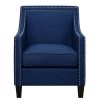 Elkin Accent Chair With Chrome Nailheads Picket House Furnishings | * Best