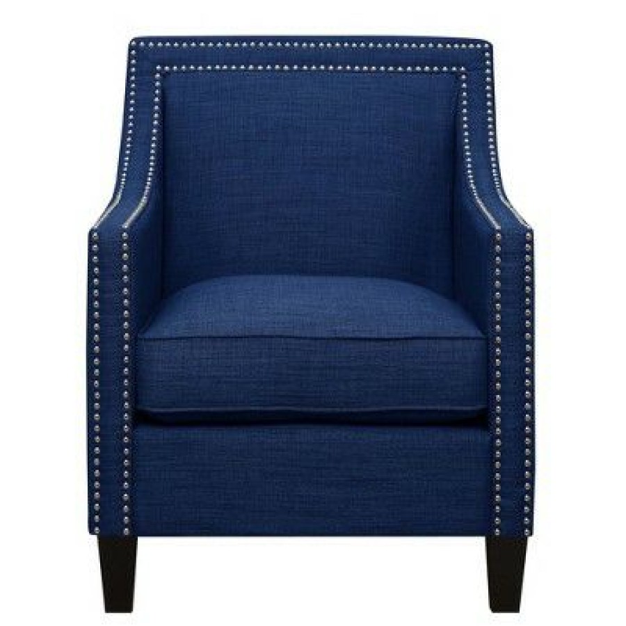 Elkin Accent Chair With Chrome Nailheads Picket House Furnishings | * Best