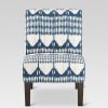 Burke Slipper Chair Ikat Blue Tones Threshold | * Hot