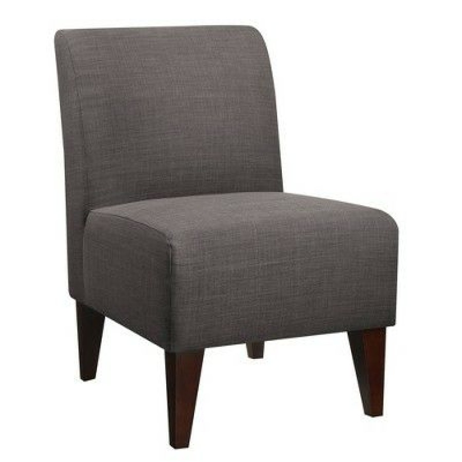 North Accent Slipper Chair Charcoal Black Picket House Furnishings | * Best