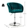 Costway Modern Velvet Chair Height Adjustable Bar Stool Swivel Makeup Seat | * Wholesale