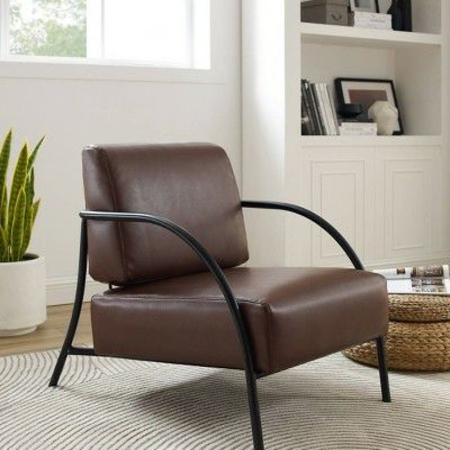 Modern Accent Chair Espresso Homefare | * Best