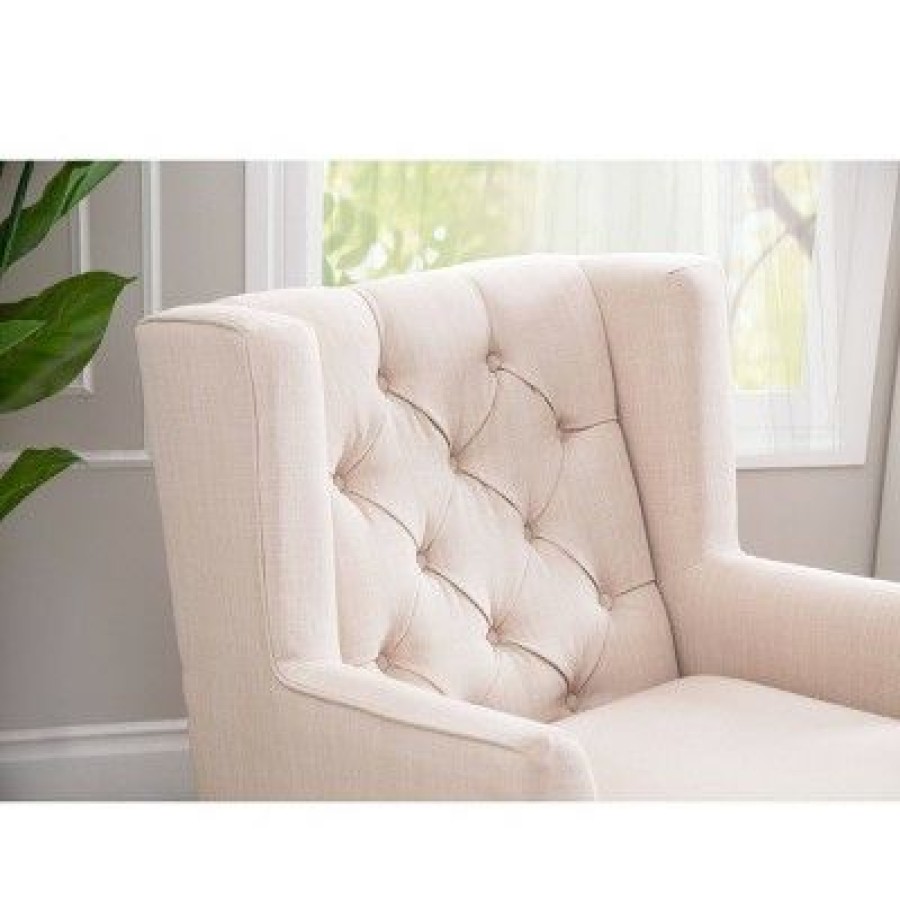 Asher Fabric Rocker Beige Abbyson Living | * Wholesale