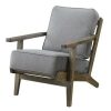 Mercer Accent Chair With Antique Legs Charcoal Brown Picket House Furnishings | * Wholesale