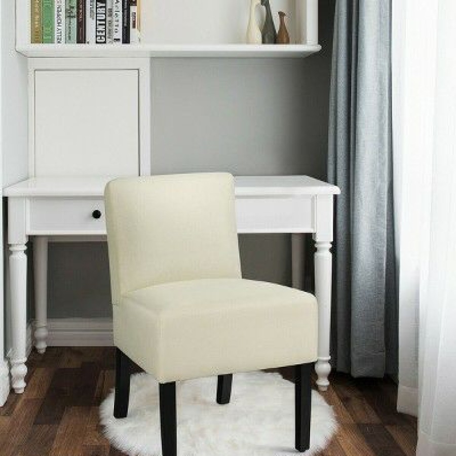 Costway Accent Chair Fabric Upholstered Leisure Chair Single Sofa With Wooden Legs | * Wholesale